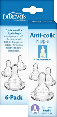 Dr. Brown's Original Nipple, Level 4 (9m+), 6 Count - 7DAY'S