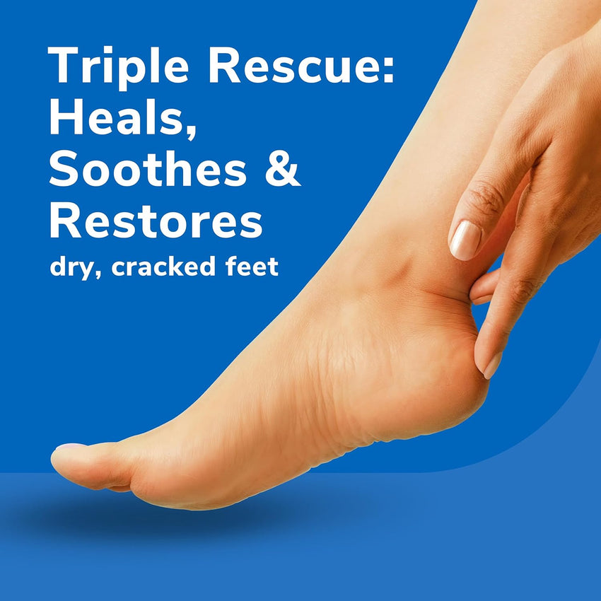 Dr. Scholl's Dry, Cracked Foot Repair Ultra - Hydrating Foot Cream Moisturizer, 3.5 oz, Skin Care Foot Lotion with 25% Urea for Dry Cracked Feet, Heals and Moisturizes for Healthy Feet - 7DAY'S