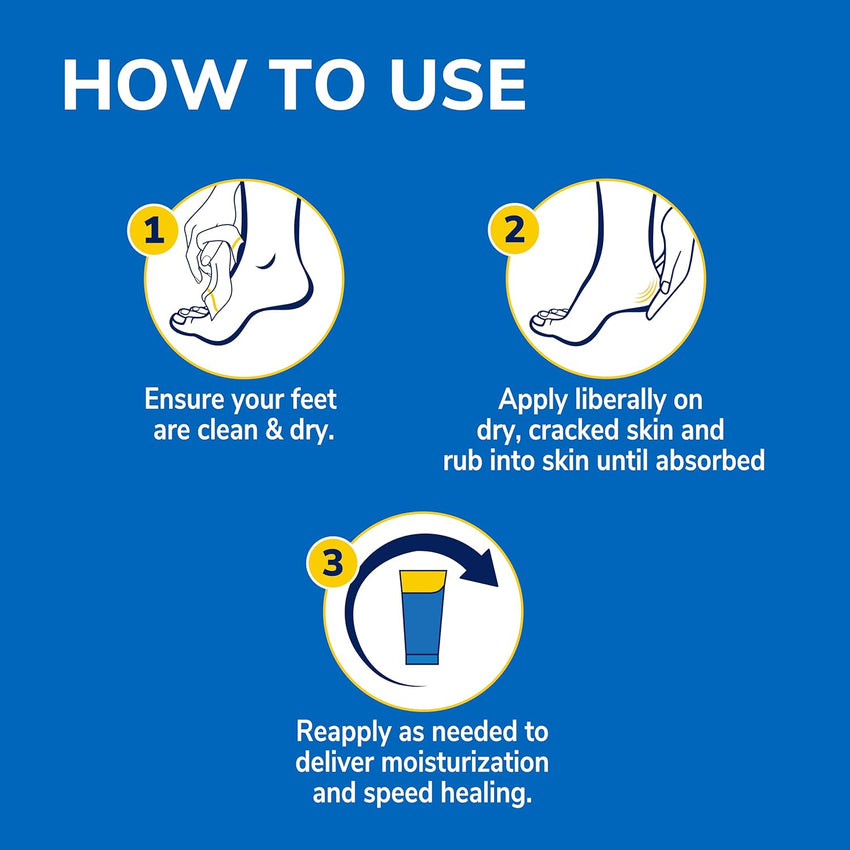Dr. Scholl's Dry, Cracked Foot Repair Ultra - Hydrating Foot Cream Moisturizer, 3.5 oz, Skin Care Foot Lotion with 25% Urea for Dry Cracked Feet, Heals and Moisturizes for Healthy Feet - 7DAY'S