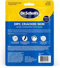 Dr. Scholl's Dry, Cracked Skin, Ultra Hydrating Foot Mask, 3 Pairs Moisturizing Socks: Intensely Moisturizes Repairs and Softens Rough Dry Skin with Urea & Essential Oils for Dry Cracked Feet - 7DAY'S