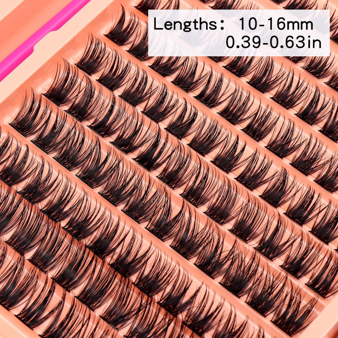 2026 Fairy Tale False Eyelashes - Azenlo Beginner's DIY Eyelash Extension Kit, 120 Clusters Of Large-capacity False Eyelashes, Includes Glue, Tweezers, and a Complete Tool Set