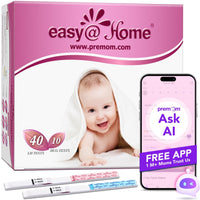 Easy@Home 50 Ovulation Test Strips and 20 Pregnancy Test Strips Combo Kit, (50 LH + 20 HCG) - Package May Vary - 7DAY'S