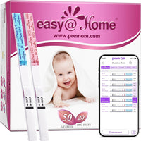 Easy@Home 50 Ovulation Test Strips and 20 Pregnancy Test Strips Combo Kit, (50 LH + 20 HCG) - Package May Vary - 7DAY'S