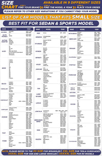 EcoNour Patented Design for Car Windshield Sun Shade | Blocks 99% Heat and Keep Interior Cool | Fits Cars, SUV, Truck | Automotive Sun Screen,Visor and Summer Vehicle Accessories | Medium (64x32) - 7DAY'S