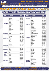 EcoNour Patented Design for Car Windshield Sun Shade | Blocks 99% Heat and Keep Interior Cool | Fits Cars, SUV, Truck | Automotive Sun Screen,Visor and Summer Vehicle Accessories | Medium (64x32) - 7DAY'S