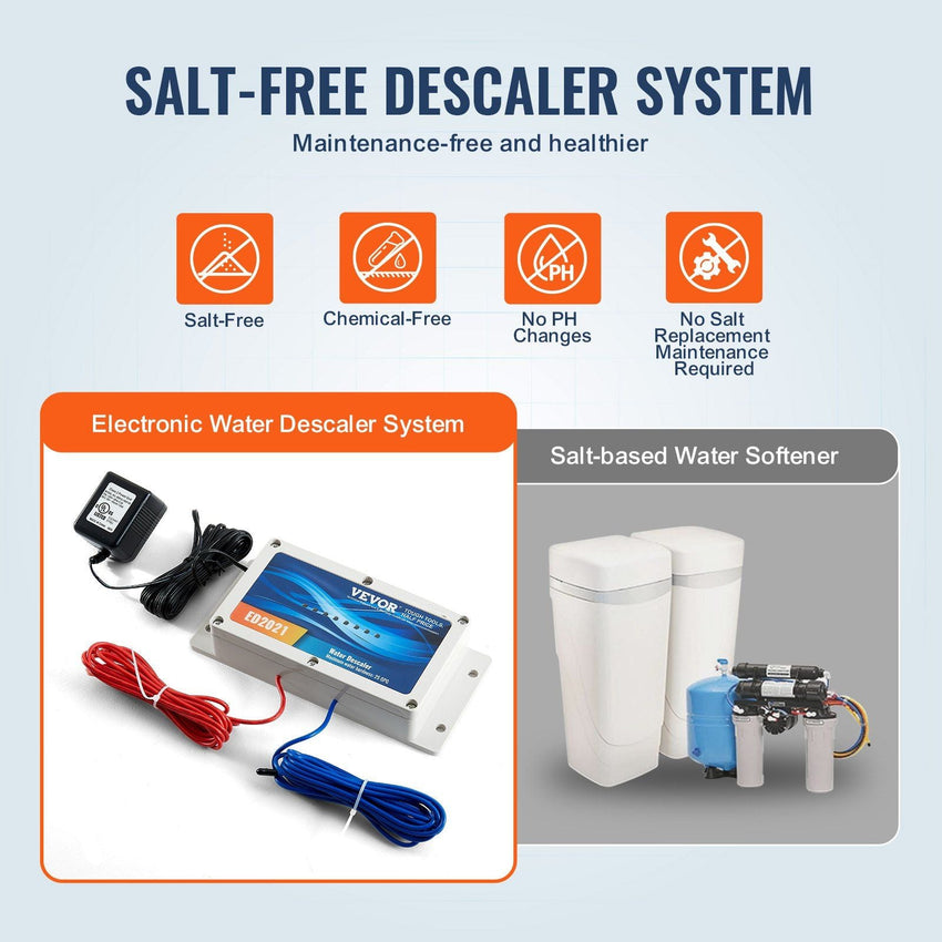 Electronic Water Descaler System Whole House Salt Free Descaler for Home - 7DAY'S