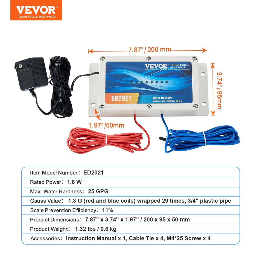Electronic Water Descaler System Whole House Salt Free Descaler for Home - 7DAY'S