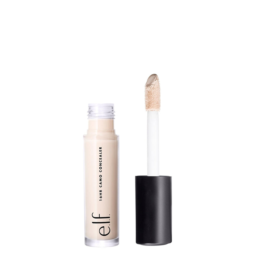 e.l.f. 16HR Camo Concealer, Full Coverage, Highly Pigmented Concealer With Matte Finish, Crease - proof, Vegan & Cruelty - Free, Light Ivory, 0.203 Fl Oz - 7DAY'S