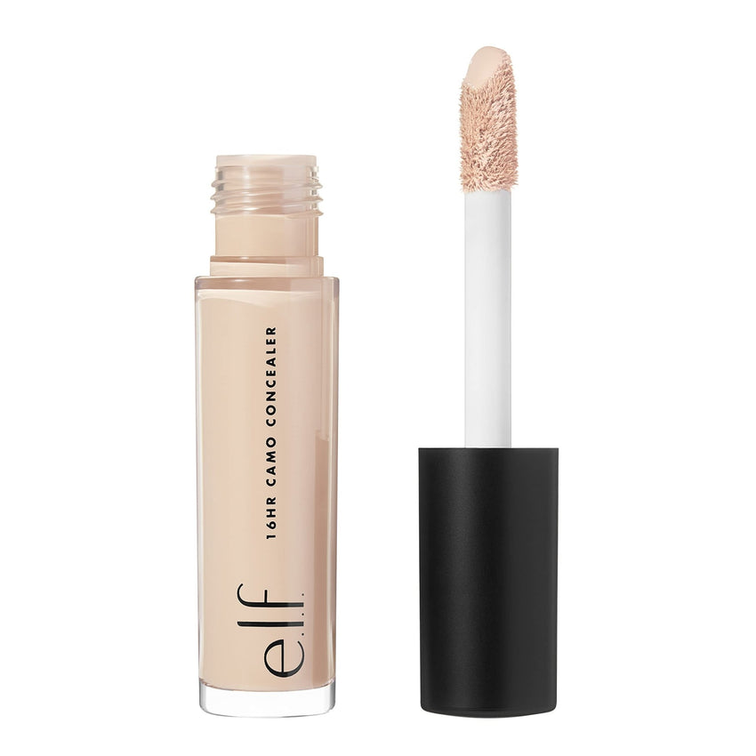 e.l.f. 16HR Camo Concealer, Full Coverage, Highly Pigmented Concealer With Matte Finish, Crease - proof, Vegan & Cruelty - Free, Light Ivory, 0.203 Fl Oz - 7DAY'S