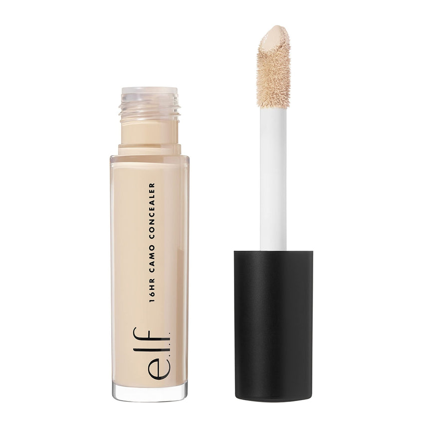 e.l.f. 16HR Camo Concealer, Full Coverage, Highly Pigmented Concealer With Matte Finish, Crease - proof, Vegan & Cruelty - Free, Light Ivory, 0.203 Fl Oz - 7DAY'S