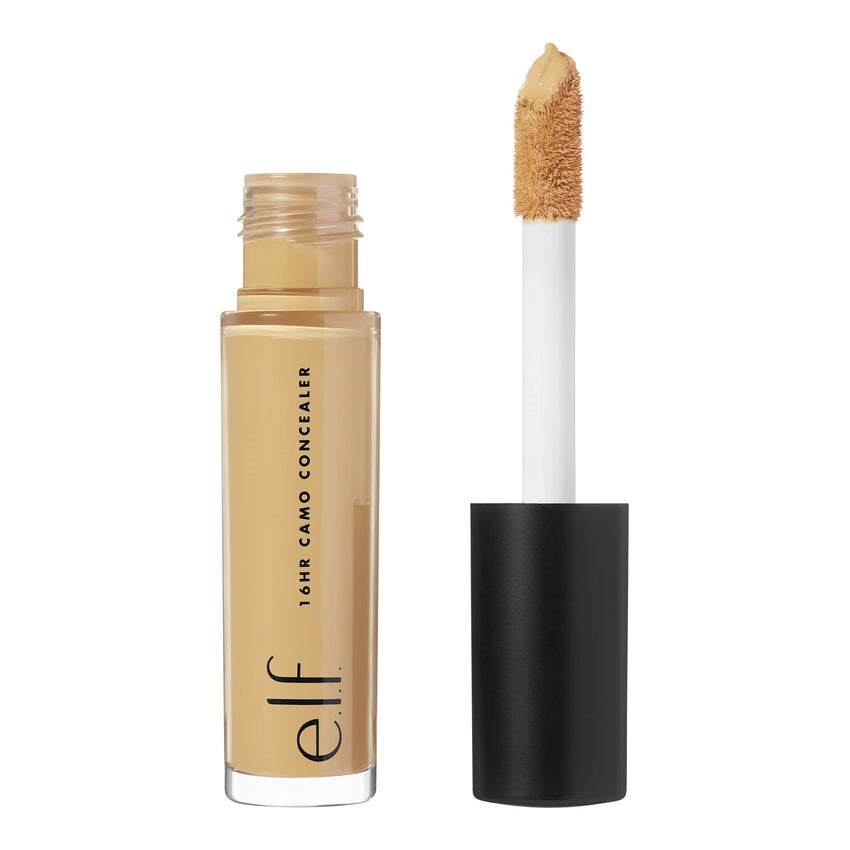 e.l.f. 16HR Camo Concealer, Full Coverage, Highly Pigmented Concealer With Matte Finish, Crease - proof, Vegan & Cruelty - Free, Light Ivory, 0.203 Fl Oz - 7DAY'S