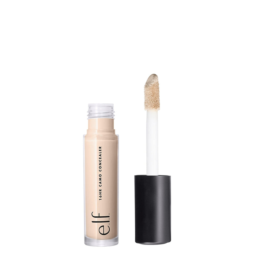 e.l.f. 16HR Camo Concealer, Full Coverage, Highly Pigmented Concealer With Matte Finish, Crease - proof, Vegan & Cruelty - Free, Light Ivory, 0.203 Fl Oz - 7DAY'S