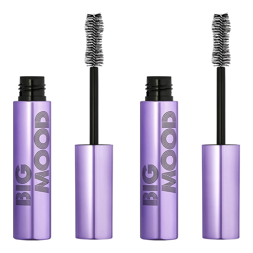 e.l.f. Big Mood Mascara, Instantly Creates Long - Lasting, Bold & Lifted, Voluminous Lashes, Infused with Jojoba Wax, Pitch Black, 0.30 fl Oz - 7DAY'S