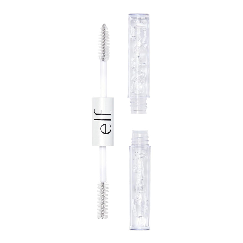 e.l.f. Clear Brow & Lash Mascara, Dual - Sided Brushable Clear Gel For Groomed Brows & Eyelashes, Long - Wear Conditioning Formula, Vegan & Cruelty - Free - 7DAY'S