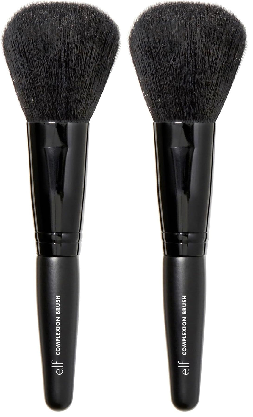 e.l.f. Complexion Brush, Oversized Face Makeup Brush, Creates An Even & Natural Finish, Use With Powder, Blush & Bronzer, Vegan & Cruelty - Free - 7DAY'S