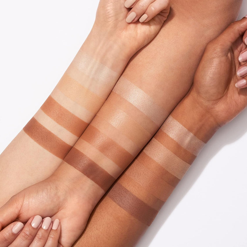 e.l.f. Contour Palette, 4 Shades, Customizable, Easy to Apply, Sculpts, Shades, Brightens, Light/Medium, Infused with Vitamin E, All - Day Wear, 0.56 Oz - 7DAY'S