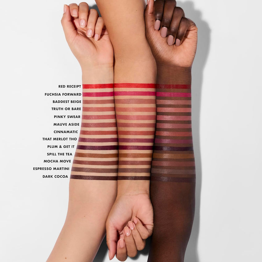 e.l.f. Cream Glide Lip Liner, Highly - Pigmented Pencil For Shaping & Sculpting Lips, Semi - Matte Finish, Vegan & Cruelty - Free, Dark Cocoa - 7DAY'S