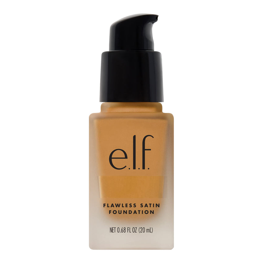 e.l.f. Flawless Satin Foundation, Lightweight & Medium Coverage, Semi - Matte Finish, Vegan & Cruelty - Free, Pearl, 0.68 Fl Oz (20mL) - 7DAY'S