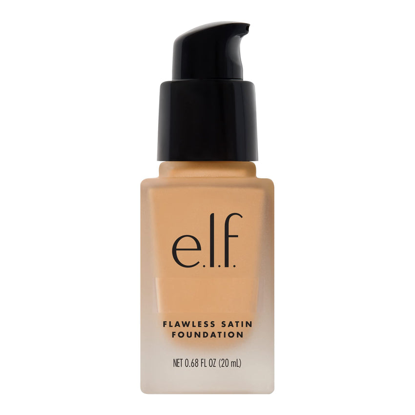 e.l.f. Flawless Satin Foundation, Lightweight & Medium Coverage, Semi - Matte Finish, Vegan & Cruelty - Free, Pearl, 0.68 Fl Oz (20mL) - 7DAY'S