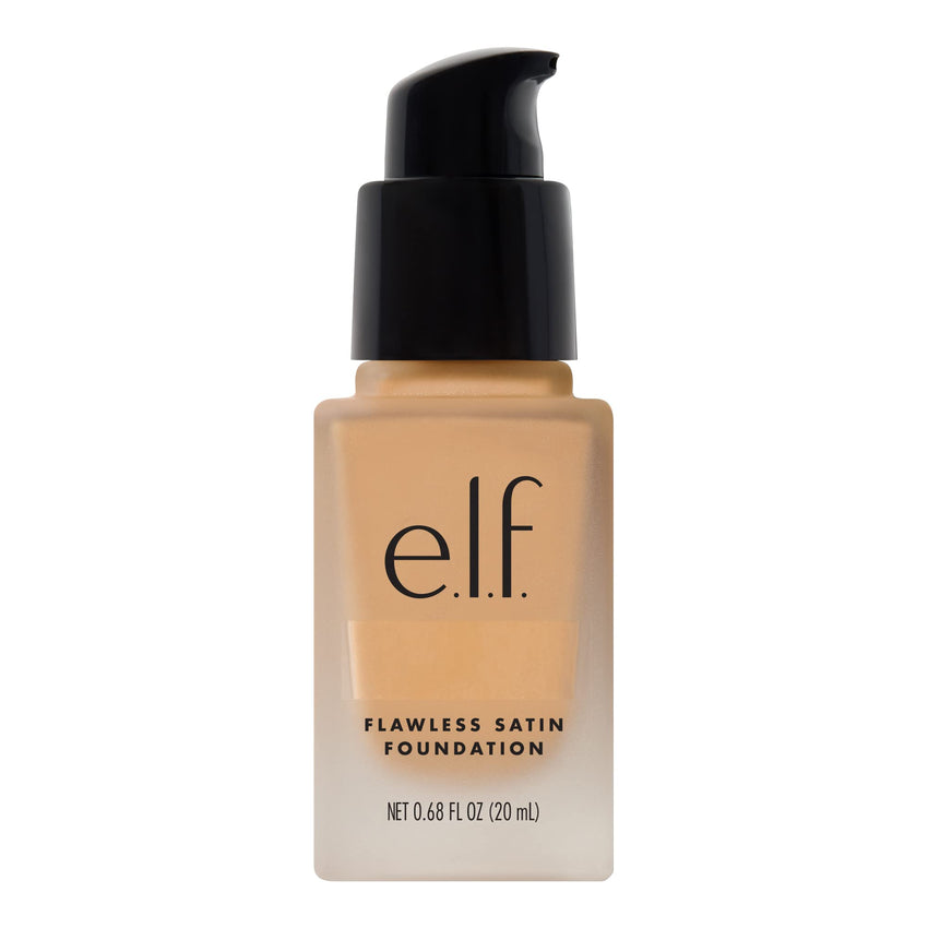 e.l.f. Flawless Satin Foundation, Lightweight & Medium Coverage, Semi - Matte Finish, Vegan & Cruelty - Free, Pearl, 0.68 Fl Oz (20mL) - 7DAY'S