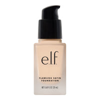 e.l.f. Flawless Satin Foundation, Lightweight & Medium Coverage, Semi - Matte Finish, Vegan & Cruelty - Free, Pearl, 0.68 Fl Oz (20mL) - 7DAY'S
