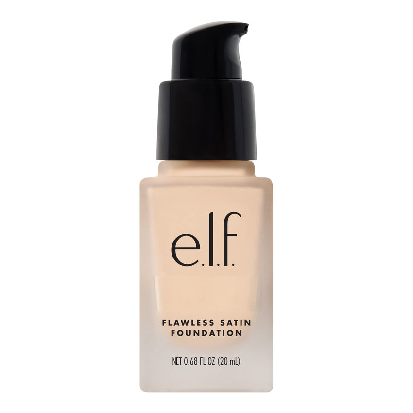 e.l.f. Flawless Satin Foundation, Lightweight & Medium Coverage, Semi - Matte Finish, Vegan & Cruelty - Free, Pearl, 0.68 Fl Oz (20mL) - 7DAY'S