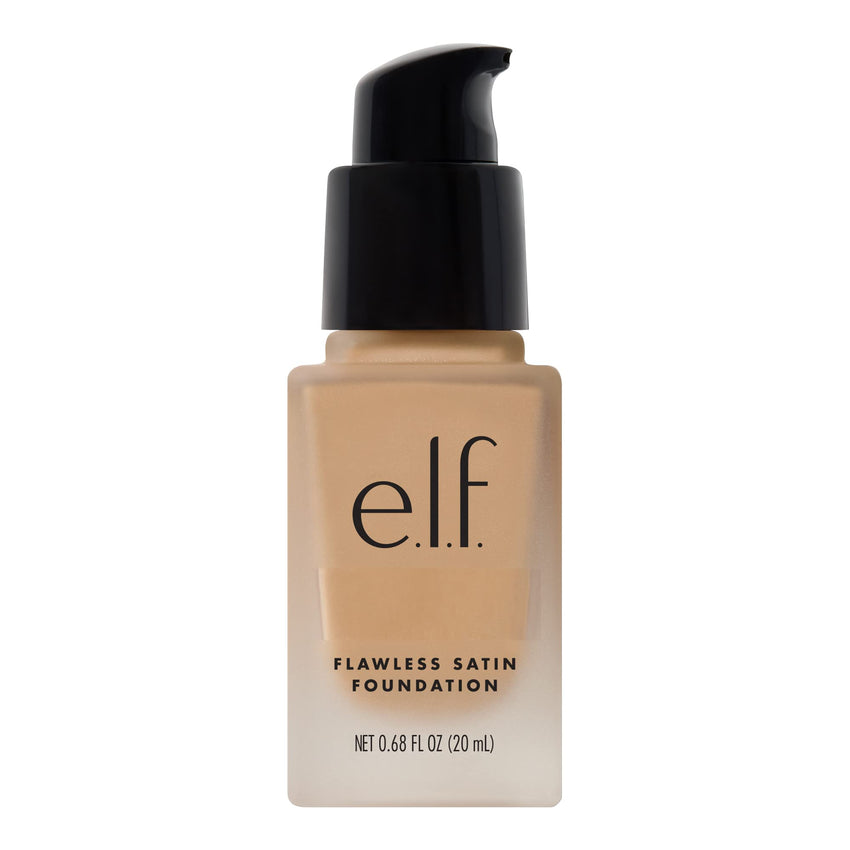 e.l.f. Flawless Satin Foundation, Lightweight & Medium Coverage, Semi - Matte Finish, Vegan & Cruelty - Free, Pearl, 0.68 Fl Oz (20mL) - 7DAY'S