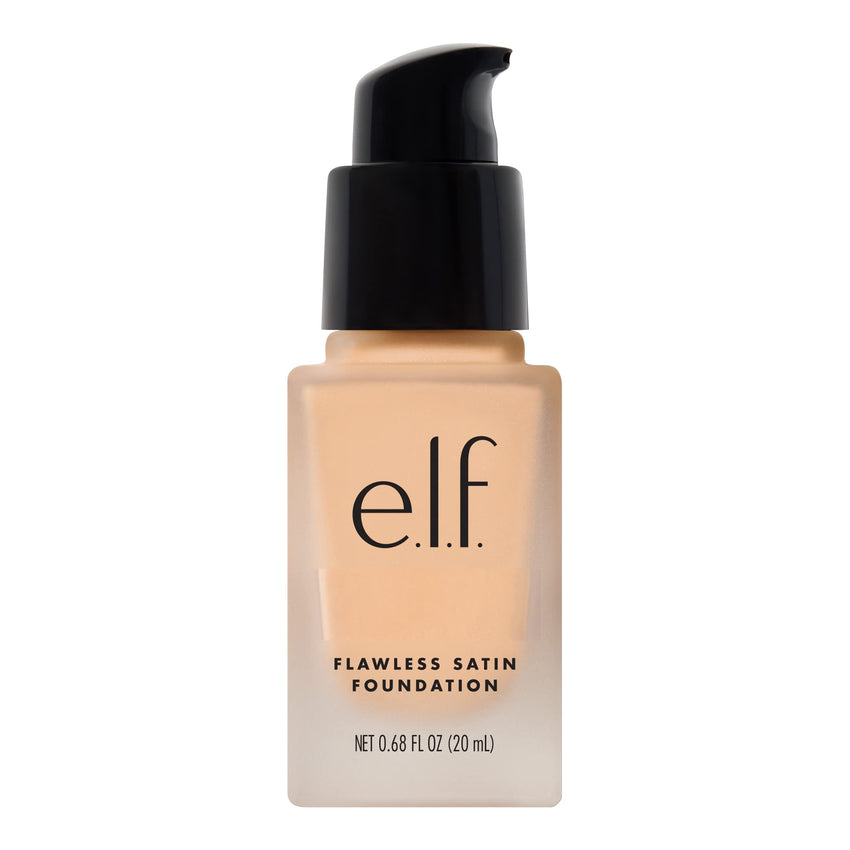 e.l.f. Flawless Satin Foundation, Lightweight & Medium Coverage, Semi - Matte Finish, Vegan & Cruelty - Free, Pearl, 0.68 Fl Oz (20mL) - 7DAY'S
