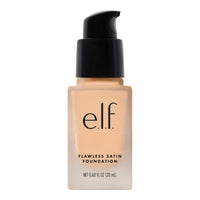 e.l.f. Flawless Satin Foundation, Lightweight & Medium Coverage, Semi - Matte Finish, Vegan & Cruelty - Free, Pearl, 0.68 Fl Oz (20mL) - 7DAY'S