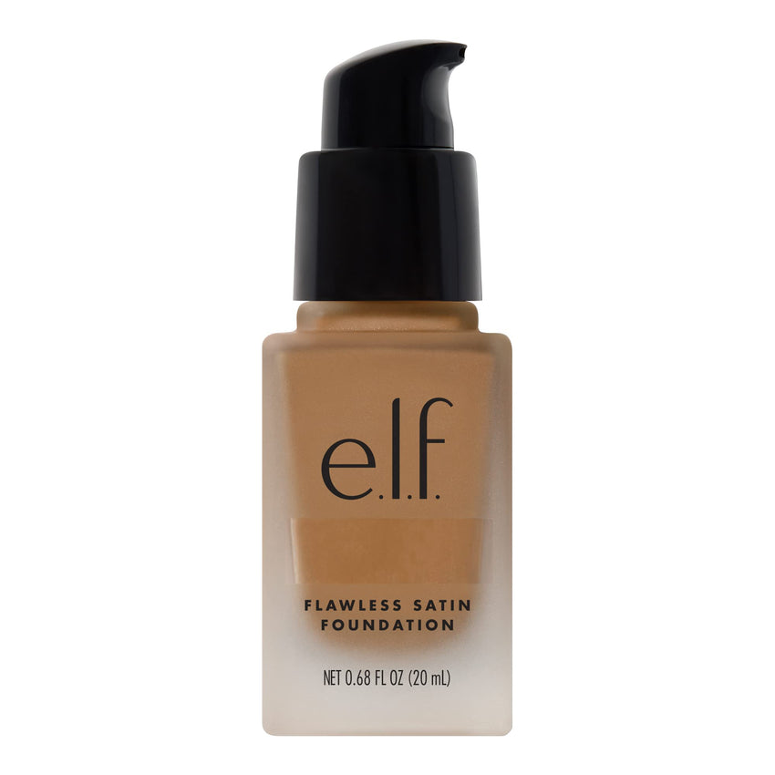 e.l.f. Flawless Satin Foundation, Lightweight & Medium Coverage, Semi - Matte Finish, Vegan & Cruelty - Free, Pearl, 0.68 Fl Oz (20mL) - 7DAY'S