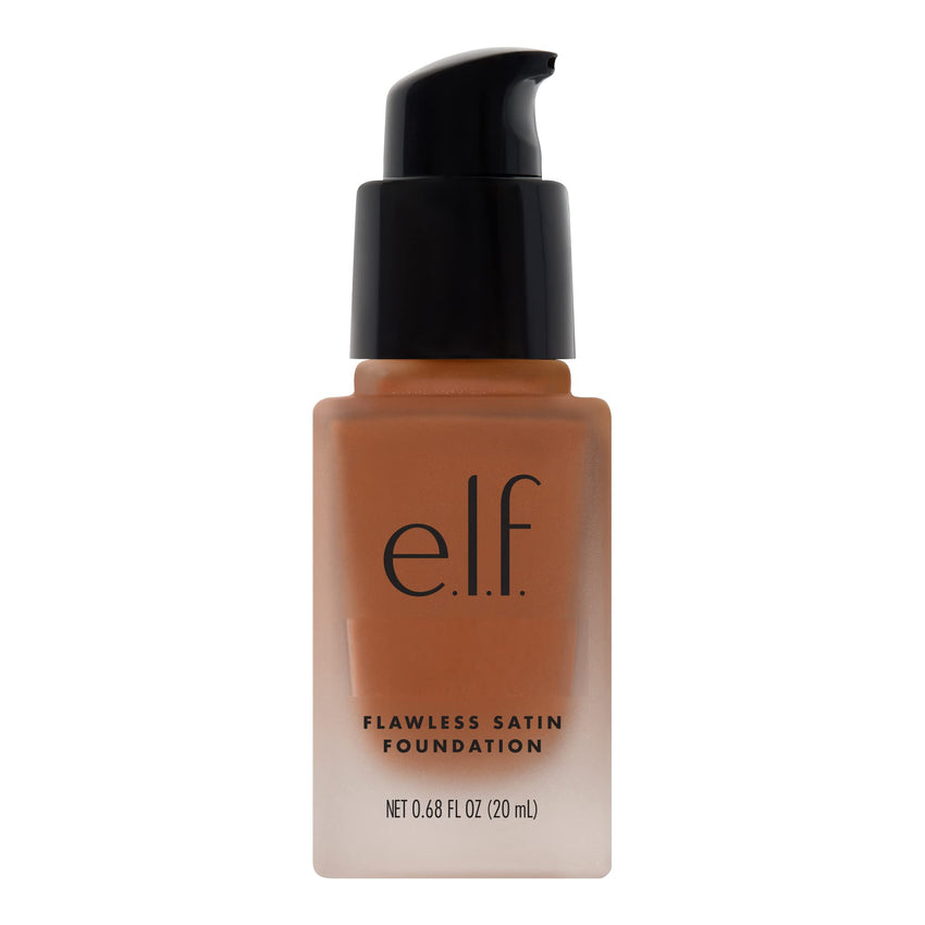 e.l.f. Flawless Satin Foundation, Lightweight & Medium Coverage, Semi - Matte Finish, Vegan & Cruelty - Free, Pearl, 0.68 Fl Oz (20mL) - 7DAY'S