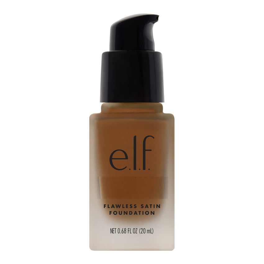 e.l.f. Flawless Satin Foundation, Lightweight & Medium Coverage, Semi - Matte Finish, Vegan & Cruelty - Free, Pearl, 0.68 Fl Oz (20mL) - 7DAY'S