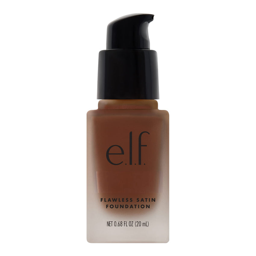 e.l.f. Flawless Satin Foundation, Lightweight & Medium Coverage, Semi - Matte Finish, Vegan & Cruelty - Free, Pearl, 0.68 Fl Oz (20mL) - 7DAY'S