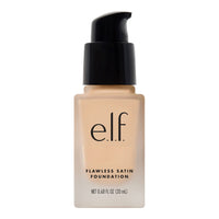 e.l.f. Flawless Satin Foundation, Lightweight & Medium Coverage, Semi - Matte Finish, Vegan & Cruelty - Free, Pearl, 0.68 Fl Oz (20mL) - 7DAY'S