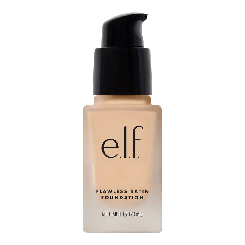 e.l.f. Flawless Satin Foundation, Lightweight & Medium Coverage, Semi - Matte Finish, Vegan & Cruelty - Free, Pearl, 0.68 Fl Oz (20mL) - 7DAY'S
