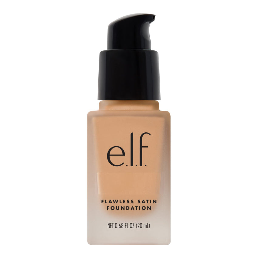 e.l.f. Flawless Satin Foundation, Lightweight & Medium Coverage, Semi - Matte Finish, Vegan & Cruelty - Free, Pearl, 0.68 Fl Oz (20mL) - 7DAY'S