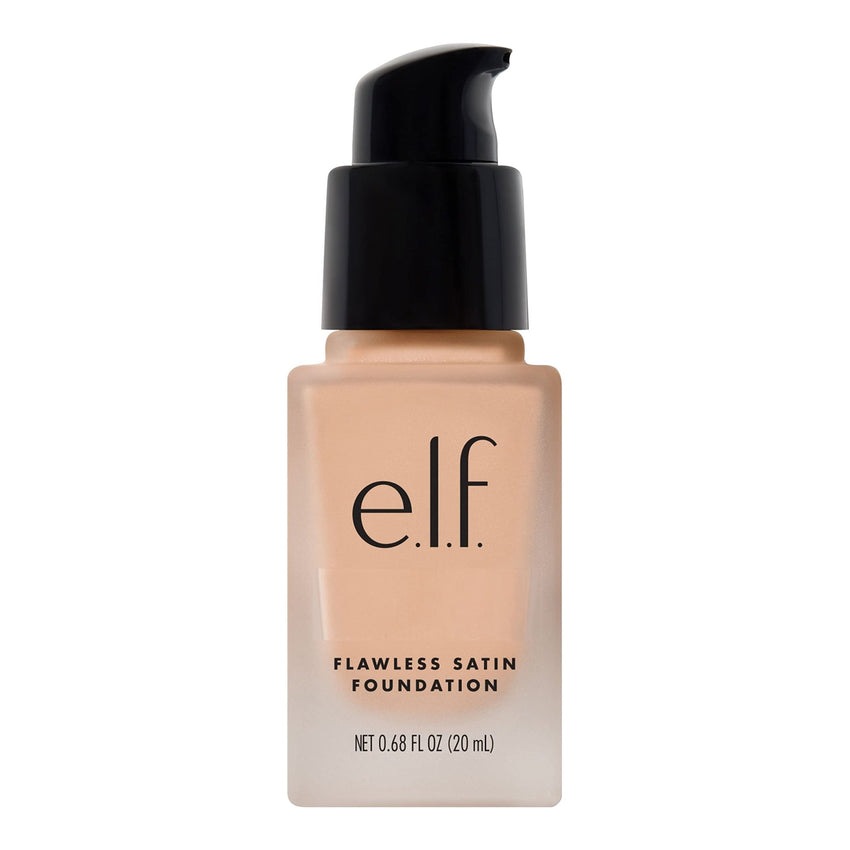 e.l.f. Flawless Satin Foundation, Lightweight & Medium Coverage, Semi - Matte Finish, Vegan & Cruelty - Free, Pearl, 0.68 Fl Oz (20mL) - 7DAY'S
