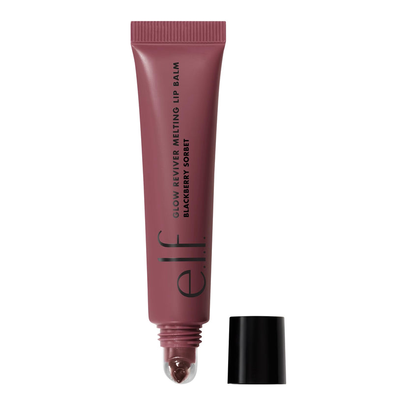e.l.f. Glow Reviver Melting Lip Balm, Hydrating Tinted Lip Balm For A Glossy Finish & Soft, Supple Lips, Vegan & Cruelty - Free, Strawberry Shortcake - 7DAY'S