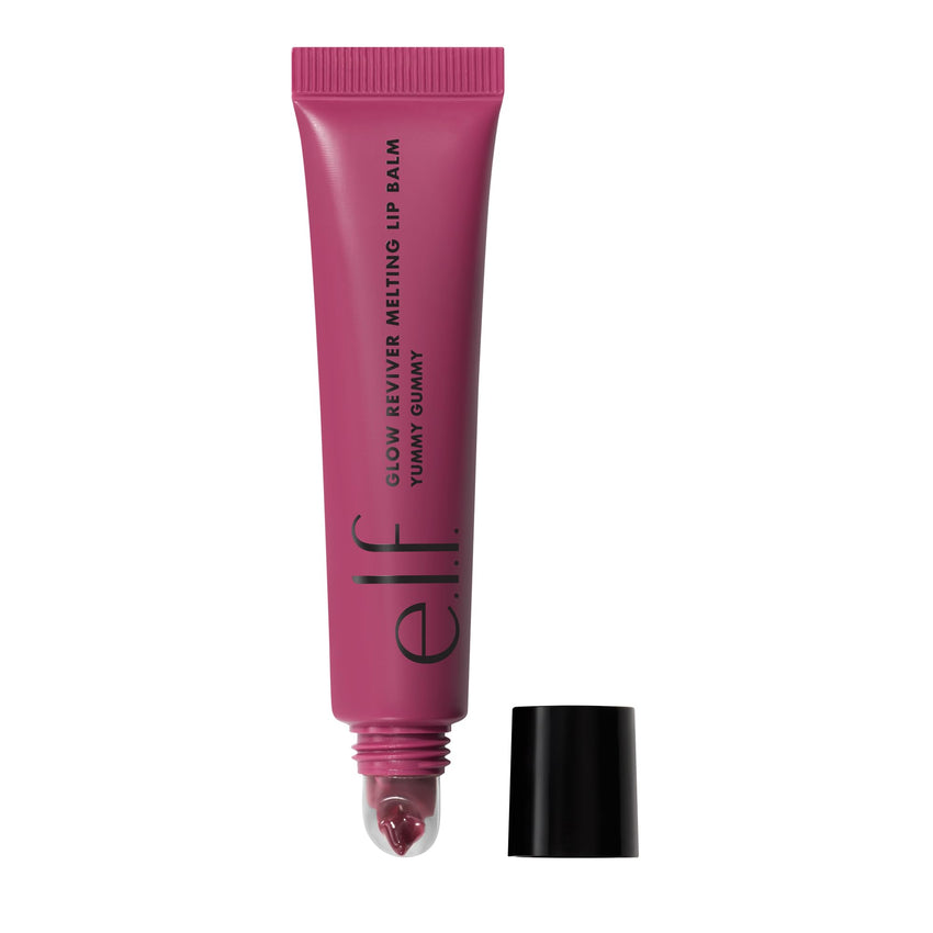 e.l.f. Glow Reviver Melting Lip Balm, Hydrating Tinted Lip Balm For A Glossy Finish & Soft, Supple Lips, Vegan & Cruelty - Free, Strawberry Shortcake - 7DAY'S