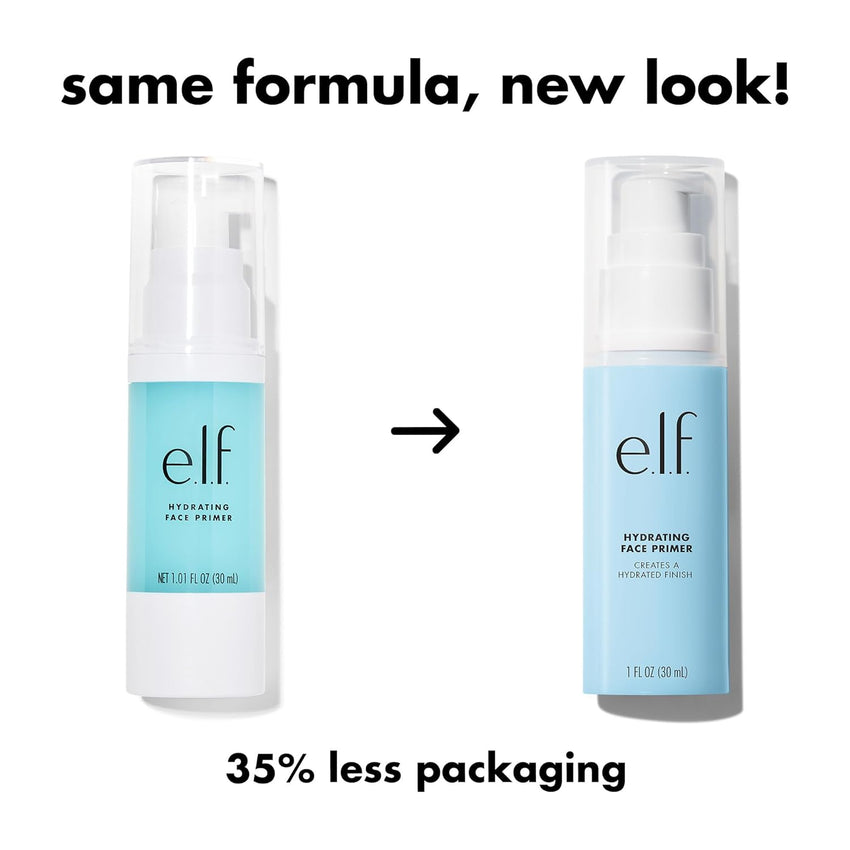 e.l.f. Hydrating Face Primer, Makeup Primer For Flawless, Smooth Skin & Long - Lasting Makeup, Fills In Pores & Fine Lines, Vegan & Cruelty - free, Large - 7DAY'S