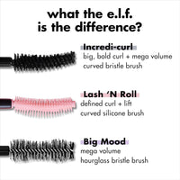 e.l.f. Incredi - Curl Mascara, Volumizing Mascara For A Bold, Lasting, Lifted Curl, Smudge - Resistant Formula, Vegan & Cruelty - Free, Pitch Black - 7DAY'S