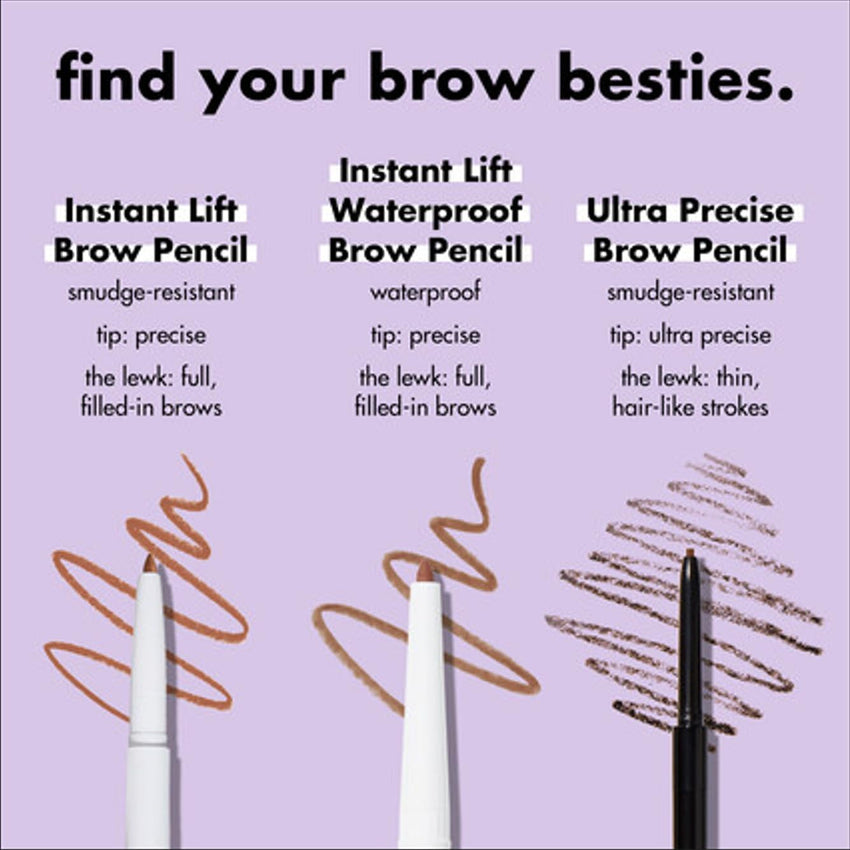 e.l.f. Instant Lift Brow Pencil, Dual - Sided, Precise, Fine Tip, Shapes, Defines, Fills Brows, Contours, Combs, Tames, Blonde, 0.006 Oz - 7DAY'S