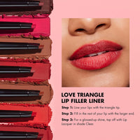 e.l.f. Love Triangle Lip Filler Liner, 2 - in - 1 Lipliner Pencil For Sculpting & Filling, Long - Lasting Intense Color, Vegan & Cruelty - Free, Mauve - 7DAY'S