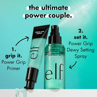 e.l.f. Power Grip Dewy Setting Spray, Ultra Fine Mist Made With Hyaluronic Acid, Grips Makeup For A Hydrated, Dewy Finish, Vegan & Cruelty - Free - 7DAY'S