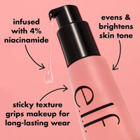 e.l.f. Power Grip Primer + 4% Niacinamide, Gel - Based & Hydrating Face Primer, Evens Skin & Brightens, Grips Makeup, Vegan & Cruelty - Free, 0.8 Fl Oz - 7DAY'S