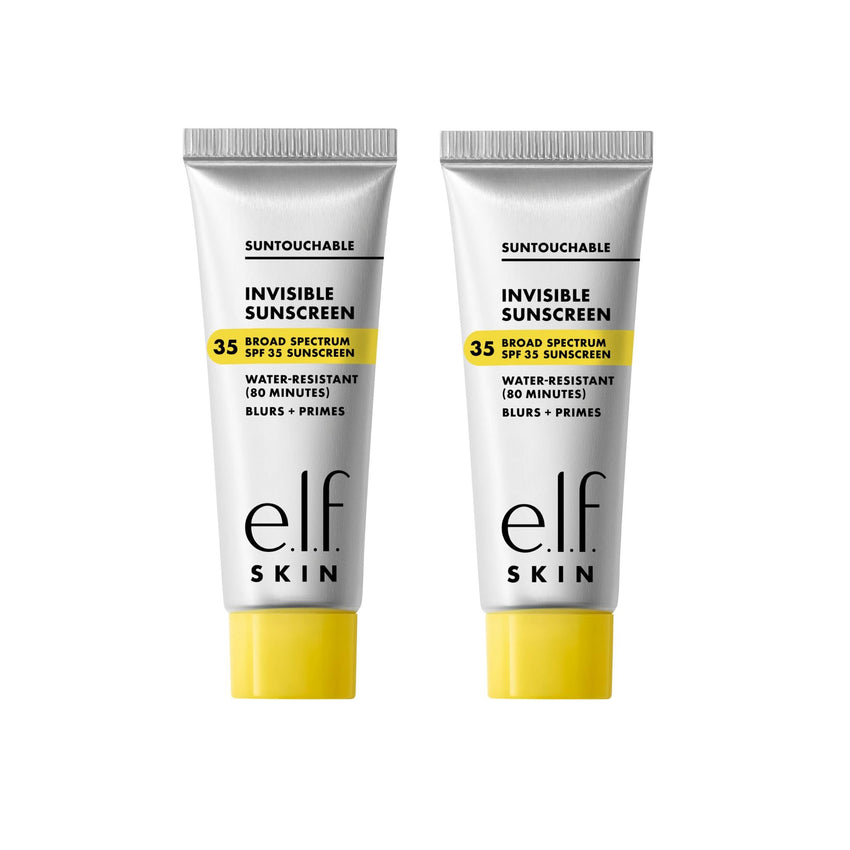 e.l.f. SKIN Suntouchable Invisible SPF 35, Lightweight, Gel - based Sunscreen For A Smooth Complexion, Doubles As A Makeup Primer, Vegan & Cruelty - Free, Packaging May Vary - 7DAY'S