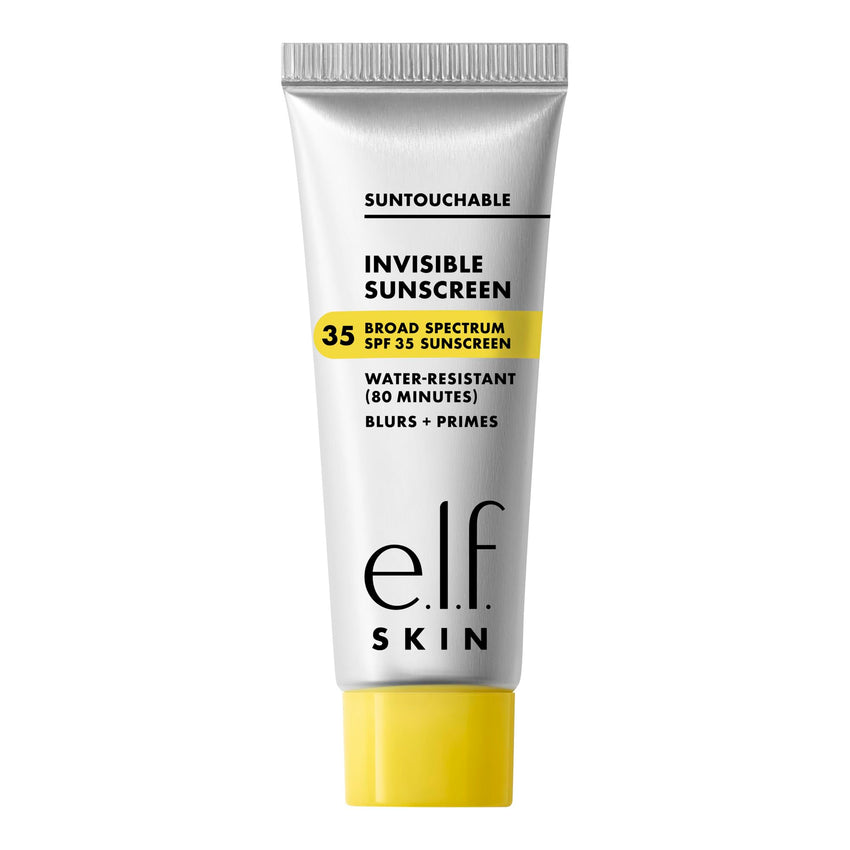 e.l.f. SKIN Suntouchable Invisible SPF 35, Lightweight, Gel - based Sunscreen For A Smooth Complexion, Doubles As A Makeup Primer, Vegan & Cruelty - Free, Packaging May Vary - 7DAY'S