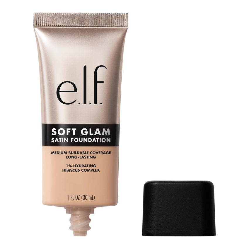 e.l.f. Soft Glam Foundation, Medium Coverage, Long - Lasting & Buildable Foundation For A Smooth, Satin Finish, Vegan & Cruelty - Free, 20 Light Cool - 7DAY'S