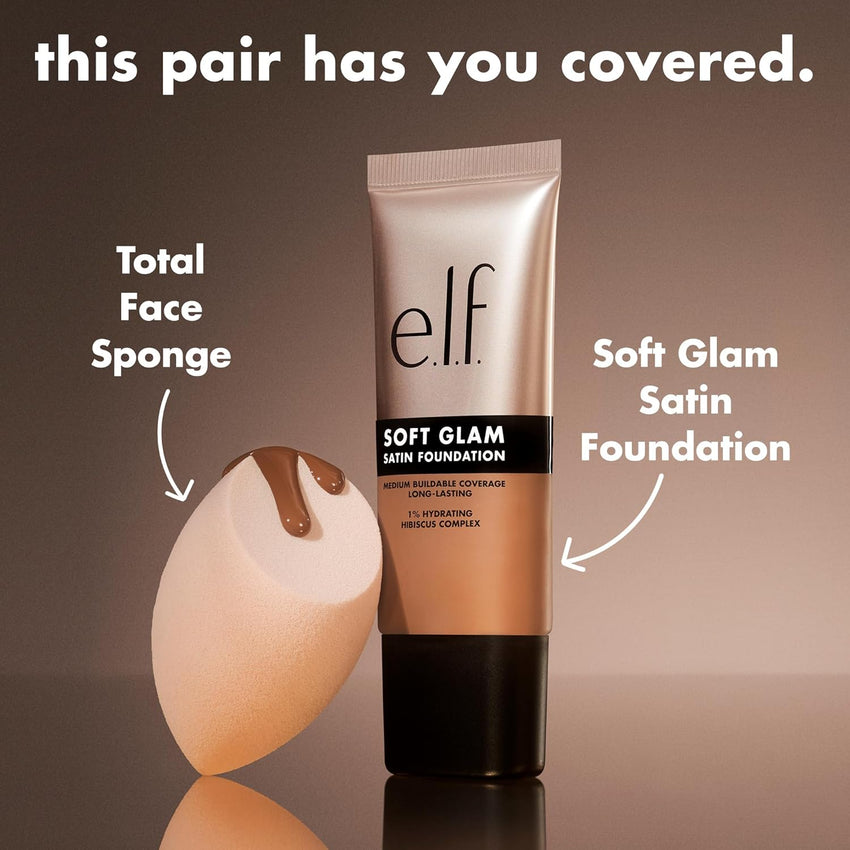e.l.f. Soft Glam Foundation, Medium Coverage, Long - Lasting & Buildable Foundation For A Smooth, Satin Finish, Vegan & Cruelty - Free, 20 Light Cool - 7DAY'S