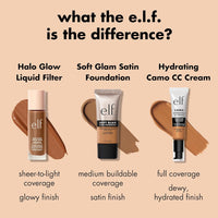 e.l.f. Soft Glam Foundation, Medium Coverage, Long - Lasting & Buildable Foundation For A Smooth, Satin Finish, Vegan & Cruelty - Free, 20 Light Cool - 7DAY'S